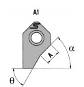 Резец 000612 трёхугловой 45-1,0